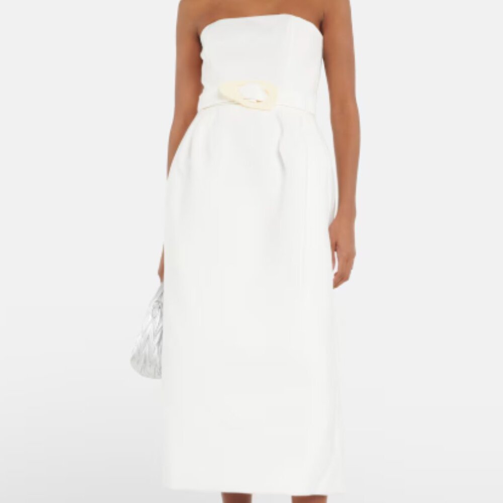 Gorgeous white strapless mini dress NWT